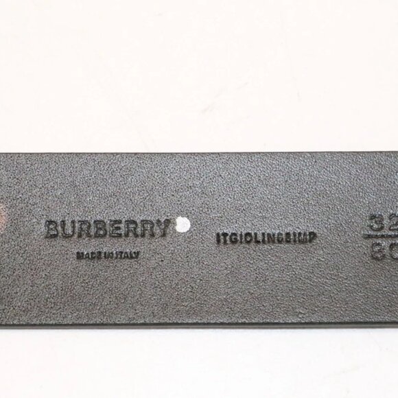 Burberry Men's Check Belt in Archive Beige ITGIOLIN681MP 32/80 - Beige/Black - Picture 12 of 12